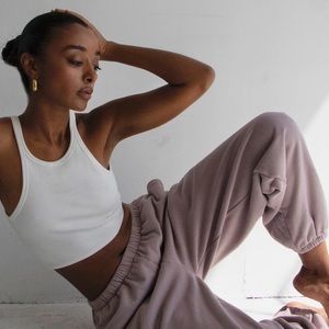 💜 Re Ona mauve pocket joggers